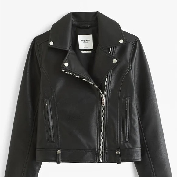 Abercrombie Moto Jacket - size S (with wear and tear) - Picture 2 of 6